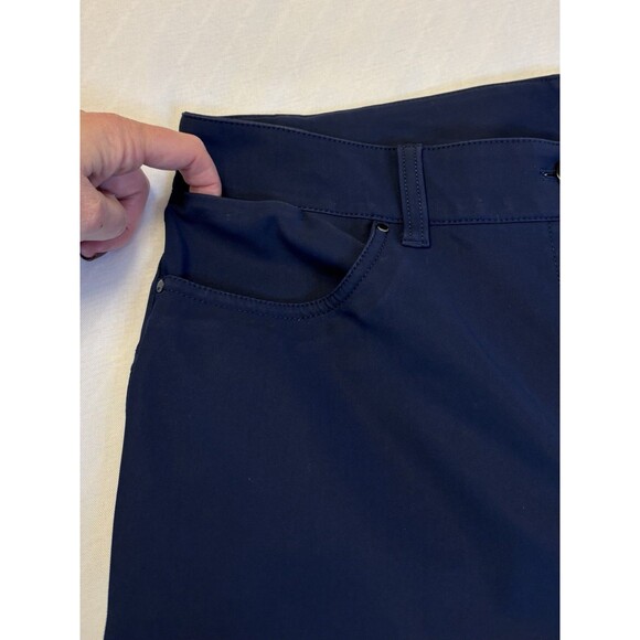 LULULEMON City Sleek 7/8 Slim-Fit 5 Pocket Pant Women 33 High Rise Navy Commute - Picture 5 of 13